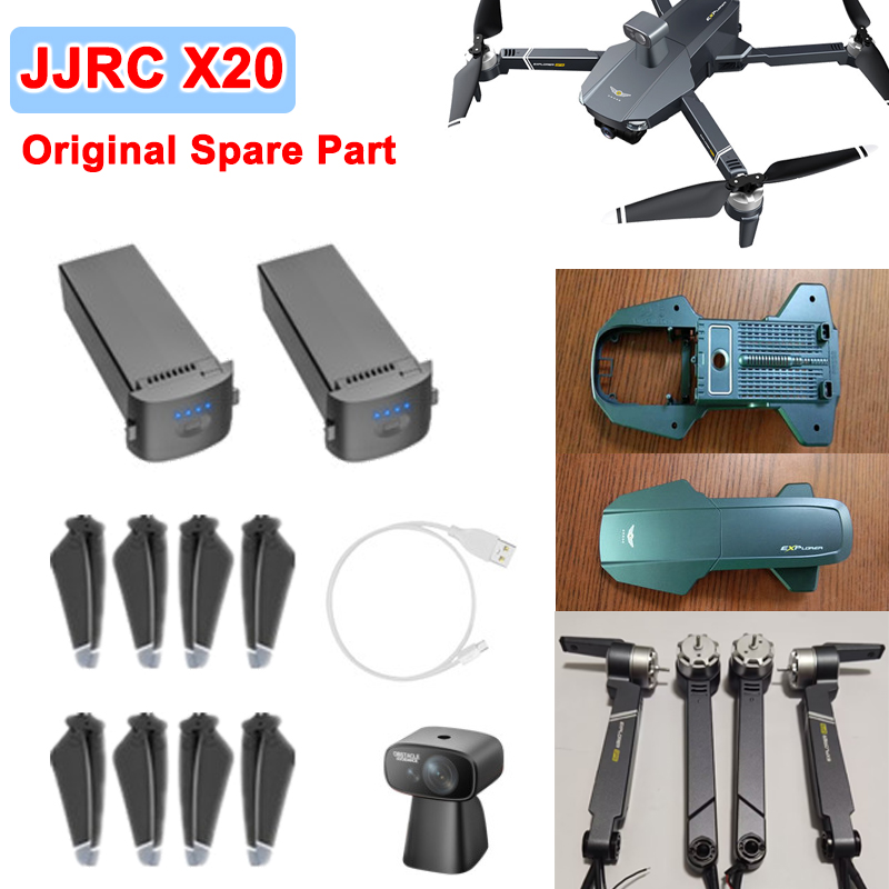 Jjrc Drone X20 - ต้นฉบับ jjrc X20โดรนอะไหล่ใบพัดใบมีด/แบตเตอรี่/ที่ชาร์จ USB/อุปกรณ์การหลีกเลี่ยง /gps/ ตัวรับสัญญาณหลัก/แขนมอเตอร์ฯลฯ