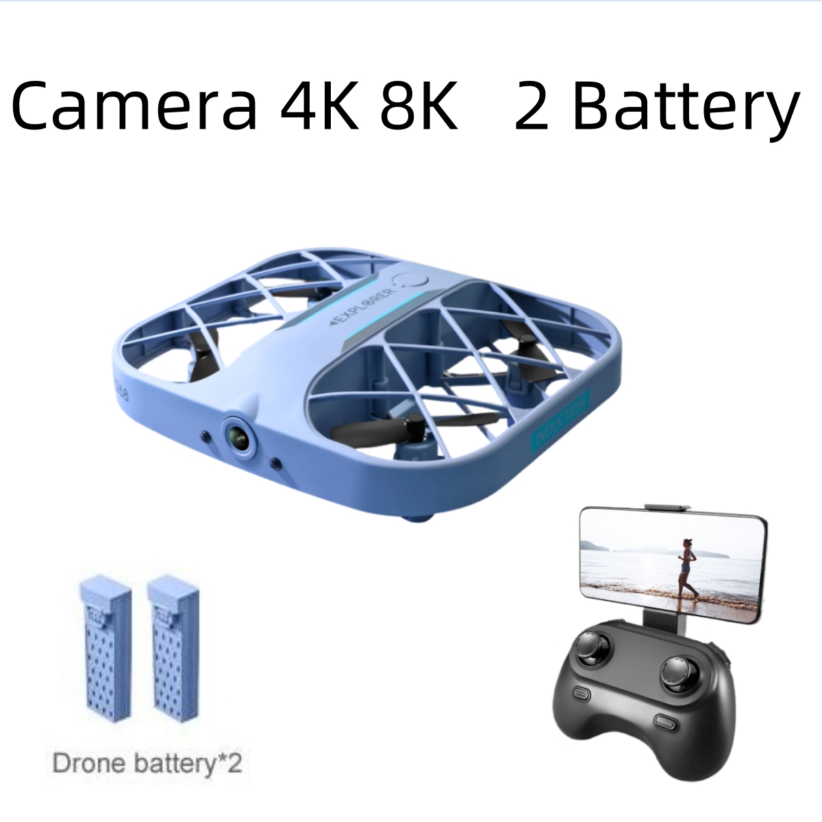 Drone Camera Night Vision - โดรน JJRC H107 FPV RC พร้อมแบตเตอรี่