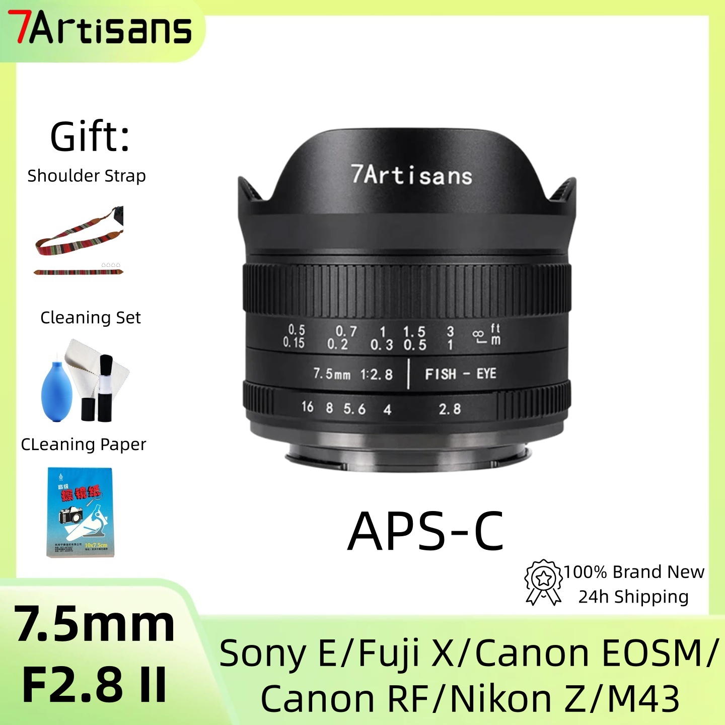 เลนส์ 7artisans 7.5 มม. F2.8 I - Canon Camera Eos M50 Mark Ii บทวิจารณ์และราคา