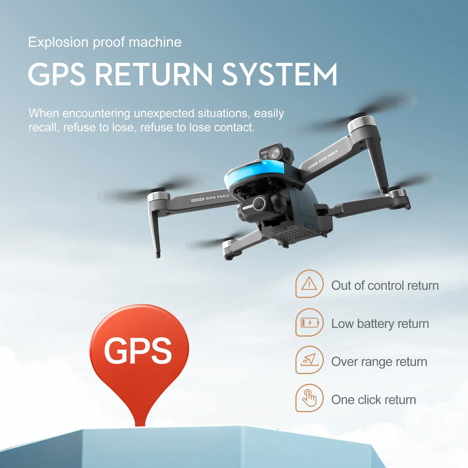 ใหม่S9S MAX MINI Drone 4K 2 แก - Drone Camera Night Vision บทวิจารณ์และราคา