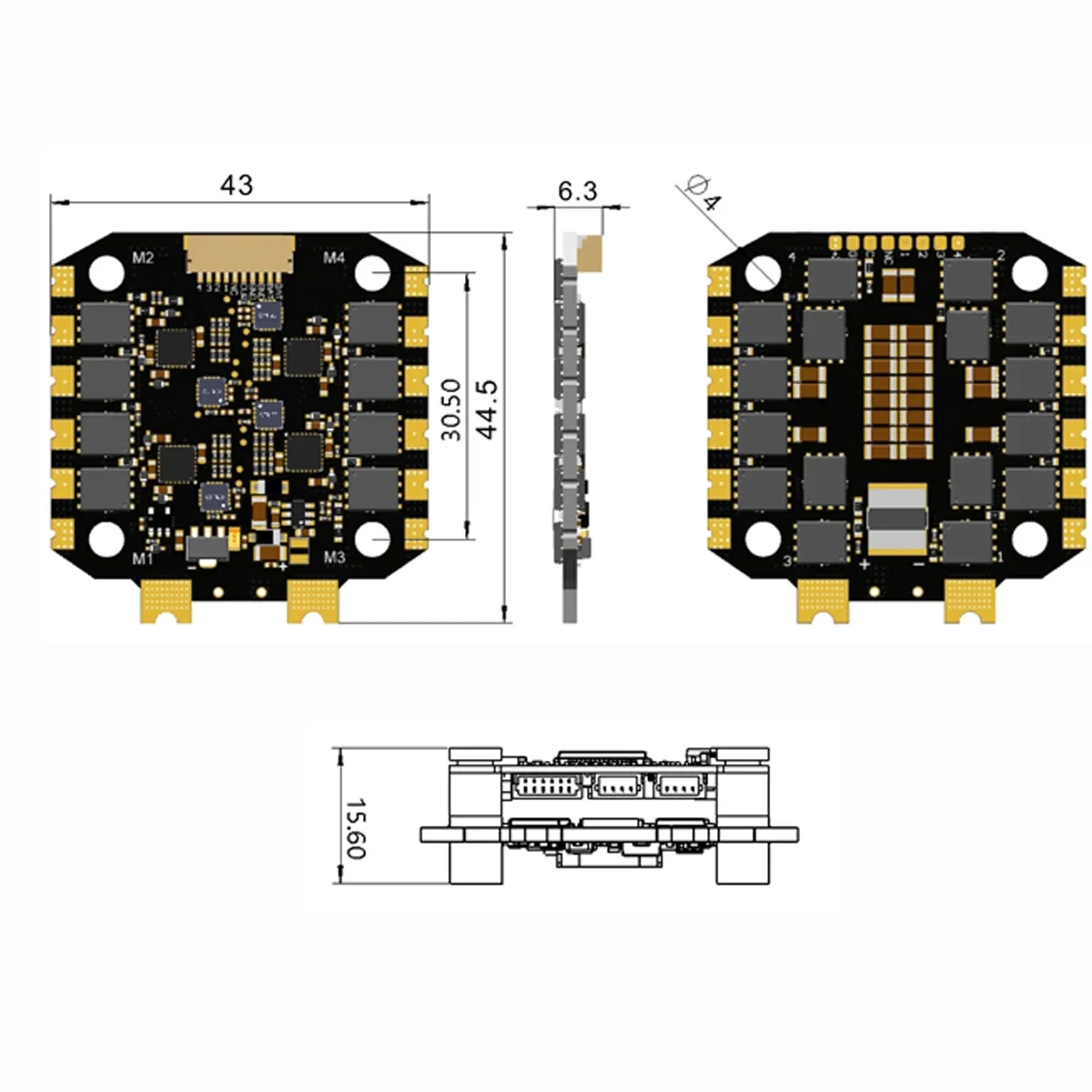 ชุดควบคุมการบิน F405 F4 FC 60A - Betaflight Fc F4 บทวิจารณ์และราคา